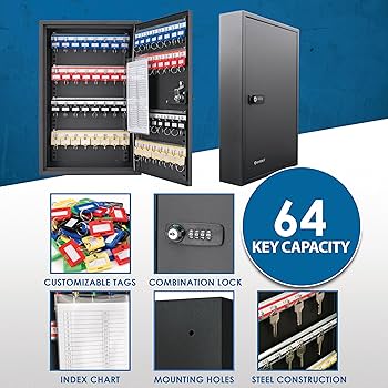 Amazon.com: Barska 64 Position Key Lock Box – Wall Mount